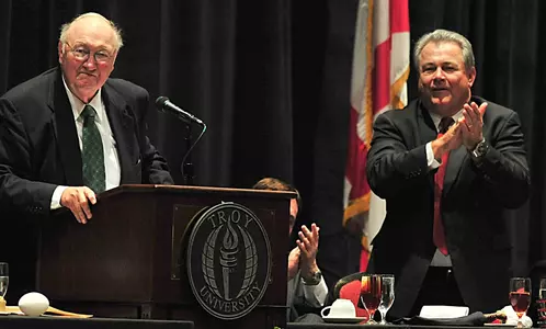 Troy University Honors Coach Larry Blakeney with Roast Image