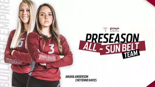 Hayes, Anderson Preseason All-sun Belt