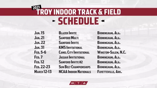 2021 Indoor Schedule