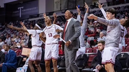 Team Celebrates after Made Three-pointer