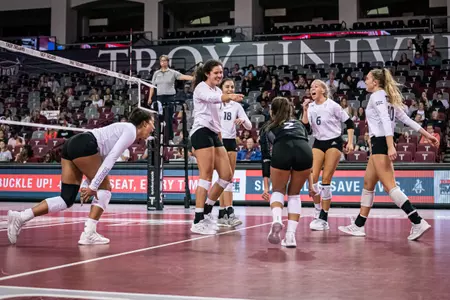 Troy VB hosts South Alabama Game #2 Senior Day