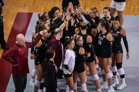 Volleyball Team Huddle 2023