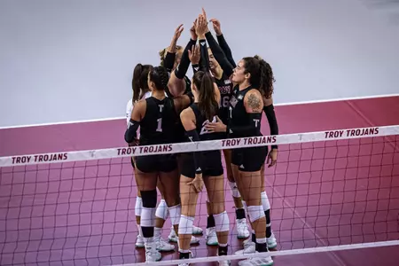 Volleyball Team Huddle