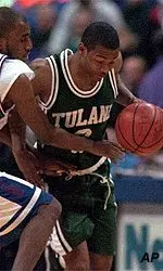 Waitari Marsh, above, and Sterling Davis led Tulane on Wednesday with 13 points each.