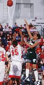Fabrecia Roberson recorded her <br> first double-double of <br> the year against Georgetown