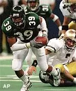 Tulane's Delando Davis<br>recovers a fumble by<br>Army quarterback Joe<br>Gerena during the third<br>quarter Saturday.