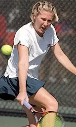 Jessica Kessler claimed <br> a win at No. 4 <br> single against Marquette
