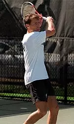 Christoph Ortner posted a <br> win at No. 4 singles <br> to lift Tulane over <br> Tulsa
