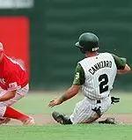 Andy Cannizaro reached base and scored on USF errors.
