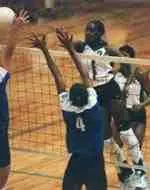 Sophomore middle hitter Lauren Jones-McClain led Tulane with 12 digs and nine blocks Saturday night against DePaul.