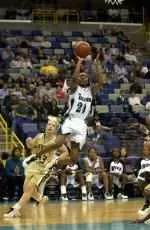 Delacey Joseph led <br> Tulane with 16 <br> points in the win <br> against Nicholls State