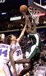 Brandon Brown had a monster game, scoring a career-high 27 points and adding 14 rebounds.