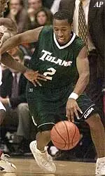 Brandon Spann put up 12 in Tulane's loss to Memphis Saturday.