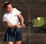Julie Morris posted a <br> win at No. 3 singles <br> against Florida State