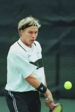 Senior Mikko Viljanen won both of his matches on Thursday against No. 4 TCU.