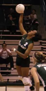 Sophomore middle blocker Deva Fowler had 18 kills and six blocks in the Green Wave's win over UNO.