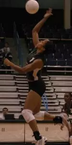 Baton Rouge native Britney Hurst had 17 kills and seven digs against Southern Tuesday night.