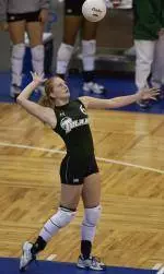 Junior libero Karlyn Daly was one of several Green Wave players to catch the eye of head coach Betsy Becker in the team's first scrimmage.