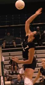 Senior middle blocker Kim Swafford posted 11 kills, five blocks and four service aces in Tuesday's win over Southern.