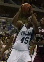 Wayne Tinsley tallied 13 points with six rebounds as the Green Wave defeated Pine Bluff, 80-50.