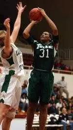 Teana McKiver scored a game-high 20 points to lead Tulane.