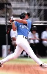 Junior first baseman Michael Aubrey clubbed a pair of home runs in Tulane's 11-4 win over Louisiana-Lafayette Tuesday night at Turchin Stadium.