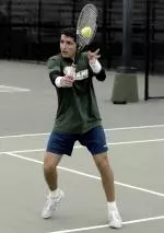 Jorge Lievano cruised to a 6-2, 6-1 win victory in singles play in the Conference USA semifinals.