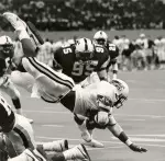 Linebacker Richard Harvey posted a pair of 100-tackle seasons for the Green Wave from 1986-87, and led Tulane with 91 stops as a senior in 1988.