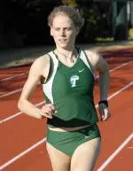Senior Birka Wicke won her division of the mile run at the Armory Collegiate Invitational on Saturday.