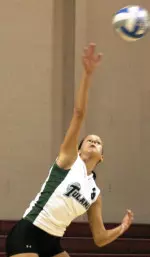 Conference USA Freshman of the Year Sara Radosevic had 26 kills, eight digs and five service aces in Thursday's five-game win over Rice in the opening round of the 2005 C-USA Tournament.