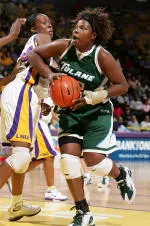 Lakethia Hampton earned her first all-conference recognition after leading the Wave in scoring and rebounding during her senior season.