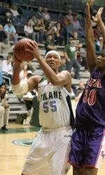 Alendra Brown provided her first career double-double Friday