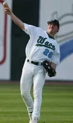 Senior left fielder Matt Riser went 3-for-4 with a double and two RBI Tuesday night against Nicholls State.