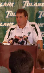 Tulane football head coach Chris Scelfo addressed the media Tuesday