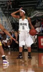 2006 DoubleTree MVP Ashley Langford can break the Tulane career assist mark this week