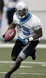 Cornerback Israel Route - shown during a recent Detroit Lions mini-camp session - is one of three former Green Wave standouts to recently sign pro contracts.