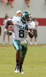 Travis Burks recorded four tackles and brought back an interception for six points (file photo by David Browning)