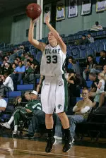Indira Kaljo hit five three-pointers Wednesday as Tulane set a school record with 14