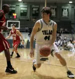 Senior Daniel Puckett finished with a team-best 20n points and 7 rebounds in the Green Wave's loss to Binghamton on Saturday.