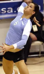 Junior right-side hitter Ksenija Vlaskovic posted 12 kills and a match-high .588 attack percentage in Tulane's 3-1 win over Tennessee Tech in the opening round of the 2008 NCAA Tournament.