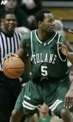 Senior Donnavan Stith produced a double-double with 12 points and 10 rebounds in Tulane's 68-54 loss at Marshall.
