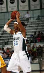 Alendra Brown tied her career high with 19 points.