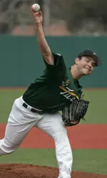 Freshman right-hander Robby Broach struck out two and allowed just a pair or runs to earn the victory in Sunday's 9-2 win over Illinois Chicago.