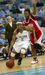 Langford hit her career high in points and scored Tulane's final seven points