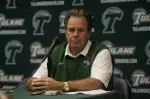 Tulane head coach Bob Toledo met the media during his final weekly press luncheon.