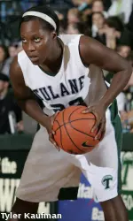 Junior guard Tiffany Aidoo and the Green Wave travel to Mobile, Ala., on Tuesday to take on South Alabama.