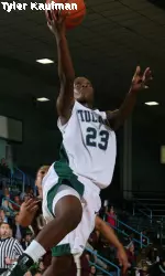 Junior Tiffany Aidoo scored a career-high 17 points in her first start of the season Saturday against Longwood.