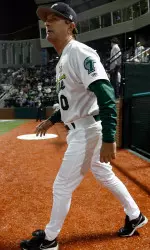 Baseball head coach Rick Jones reached another milestone in his coaching career this afternoon as his club's 6-0 shutout of Le Moyne gave Jones his 642nd win, earning him the distinction as the winningest coach in Tulane history.