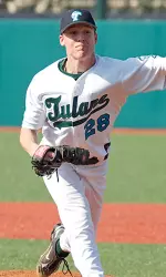 Lefty Aaron Loup will take to the mound on Tuesday night as the Green Wave face off against UL-Lafayette.