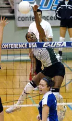Outside hitter Anastasia Kenon helped the Green Wave set a school record with a .481 team attack percentage against Prairie View A&M on Sept. 3, 2002.